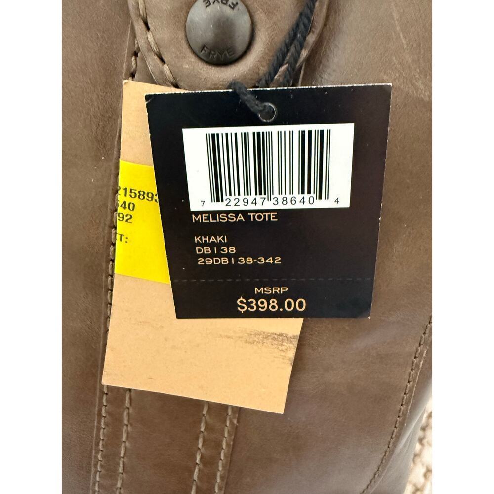 Frye Melissa Tota Bag Genuine Leather New With Duster Bag Brown Leather - Picture 4 of 11